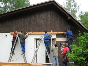 2009 budování pergoly