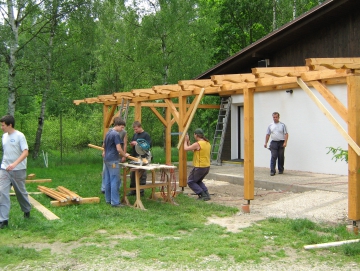 2009 budování pergoly