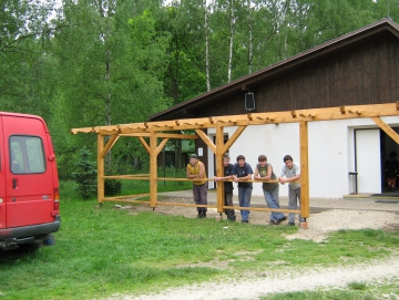 2009 budování pergoly