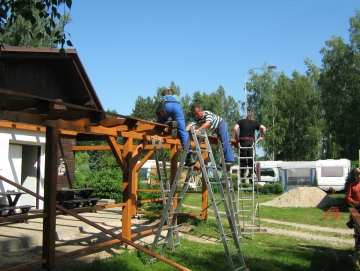 2009 budování pergoly