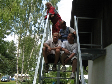 2009 montáž schodiště